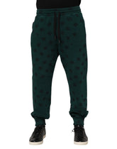 Dolce & Gabbana Green Logo Print Jogger Men Sweatpants Pants