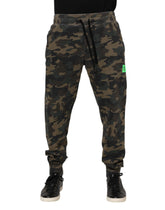 Dolce & Gabbana Brown Camouflage Cotton Men Jogger Pants