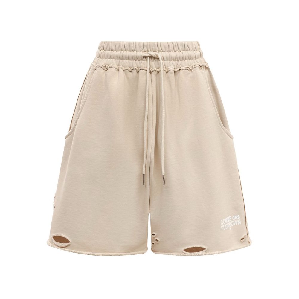 Beige bomullsshorts