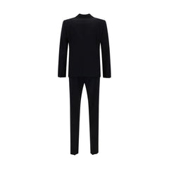 Dsquared² Black Fleece Wool Two-Piece Suit