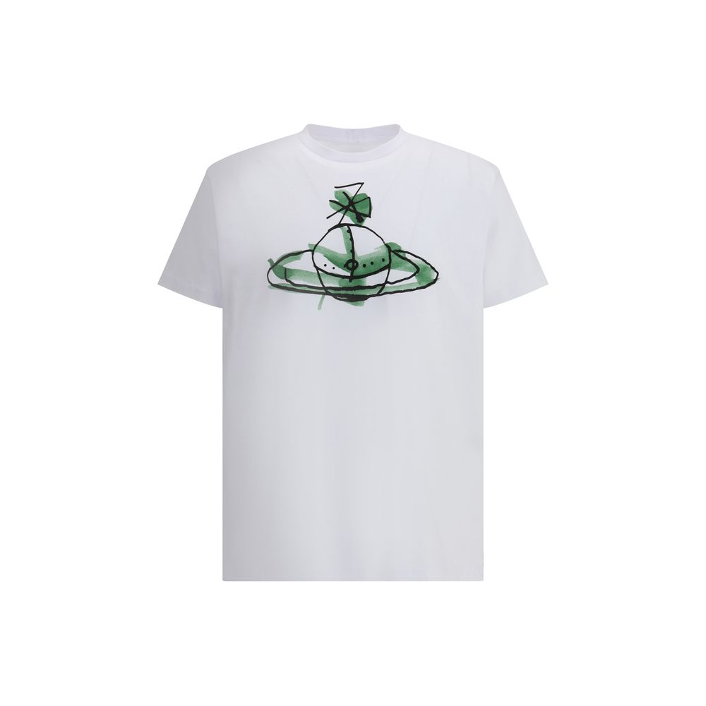 T-shirt med ritad sfär