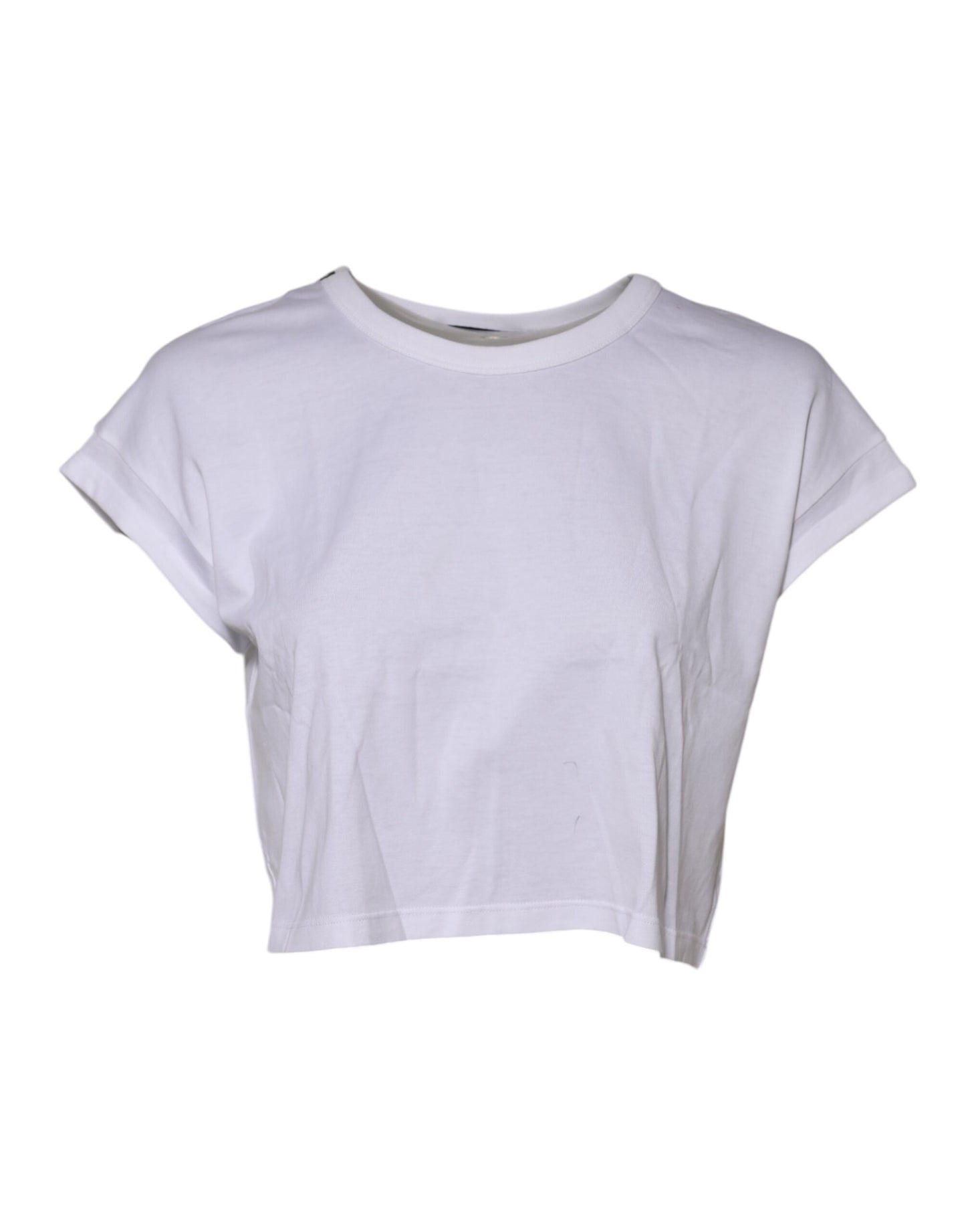 Dolce & Gabbana Vit bomulls-t-shirt med korta ärmar