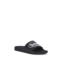 Balenciaga Black Rubber Sandals