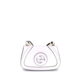 Gucci White Calf Leather Bos Taurus Handbag