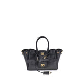 Balenciaga Black Calf Leather Bos Taurus Shoulder Bag