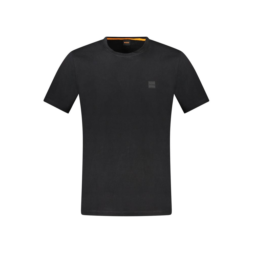 Svart bomulls-T-shirt