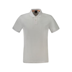 Hugo Boss White Cotton Men's Polo Shirt