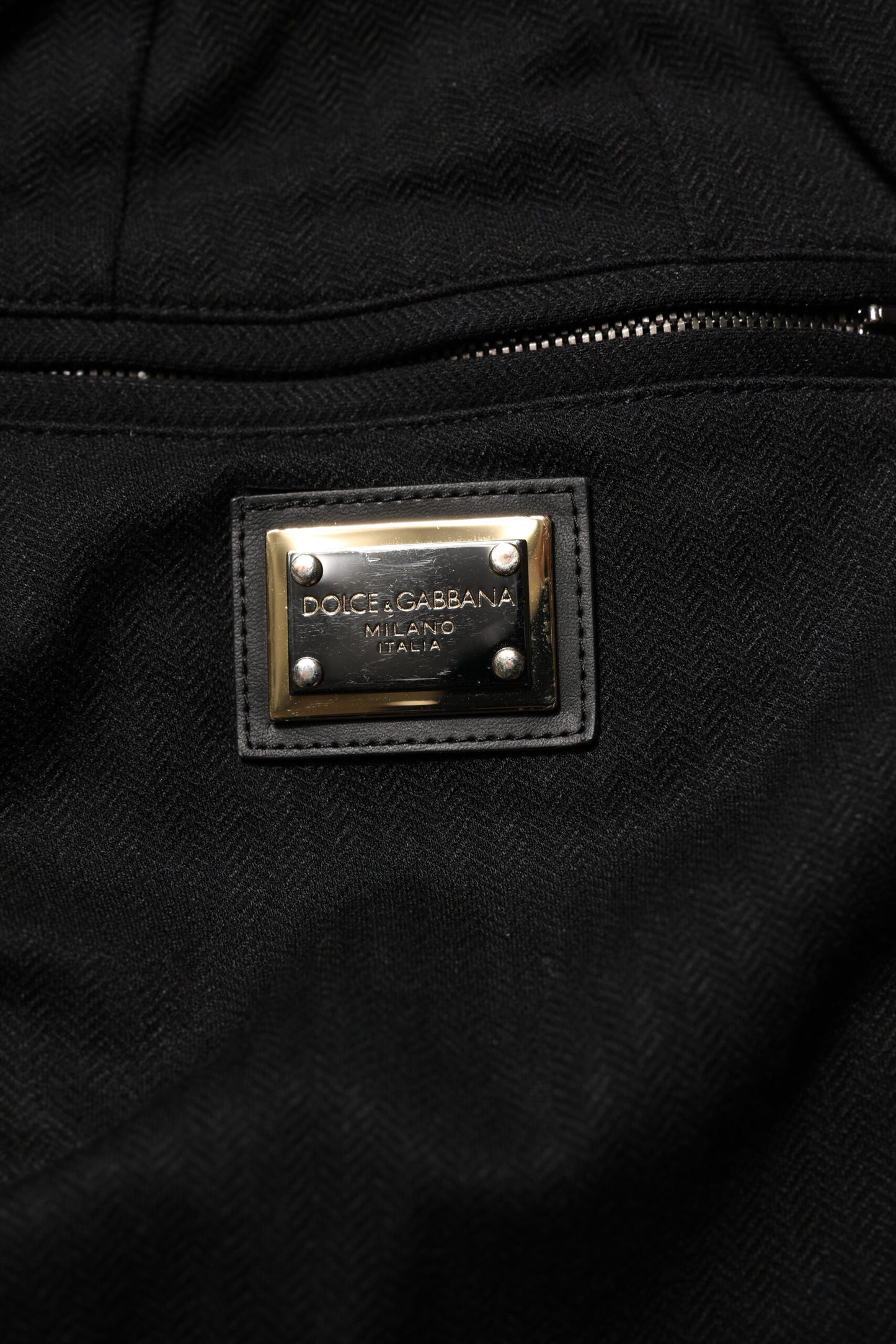Dolce & Gabbana Svarta Viskos Skinny Logo Herr Joggingbyxor