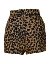 Dolce & Gabbana Brown Leopard High Waisted Hot Pants Shorts