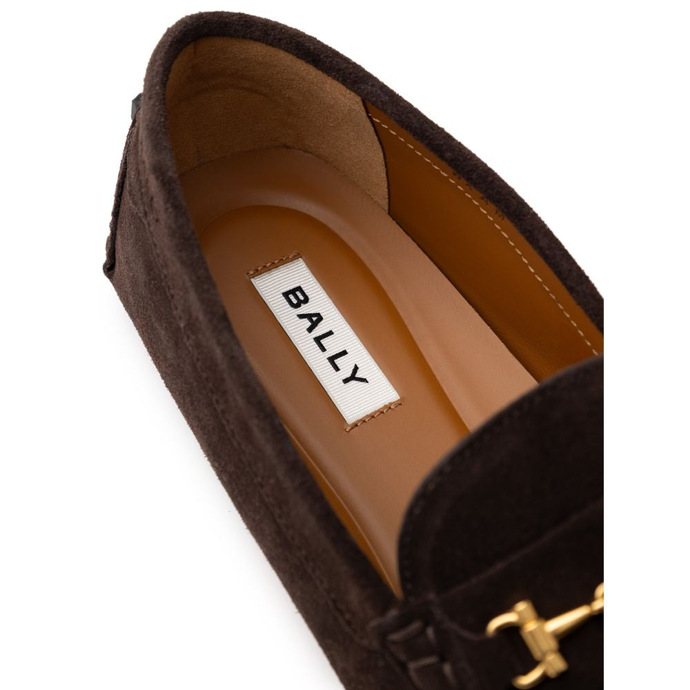 Bally brun lädermockasin