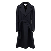 Bottega Veneta Blue Cotton Trench Coat