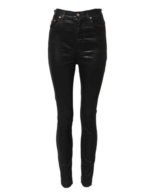 Dolce & Gabbana Svarta GRACE Högmidjade Skinny Jeans