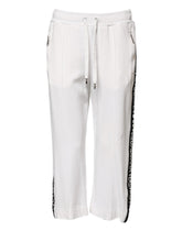 Dolce & Gabbana White Viscose Jogger Sweatpants Pants