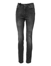 Dolce & Gabbana Dark Gray AUDREY Cotton Skinny Denim Jeans