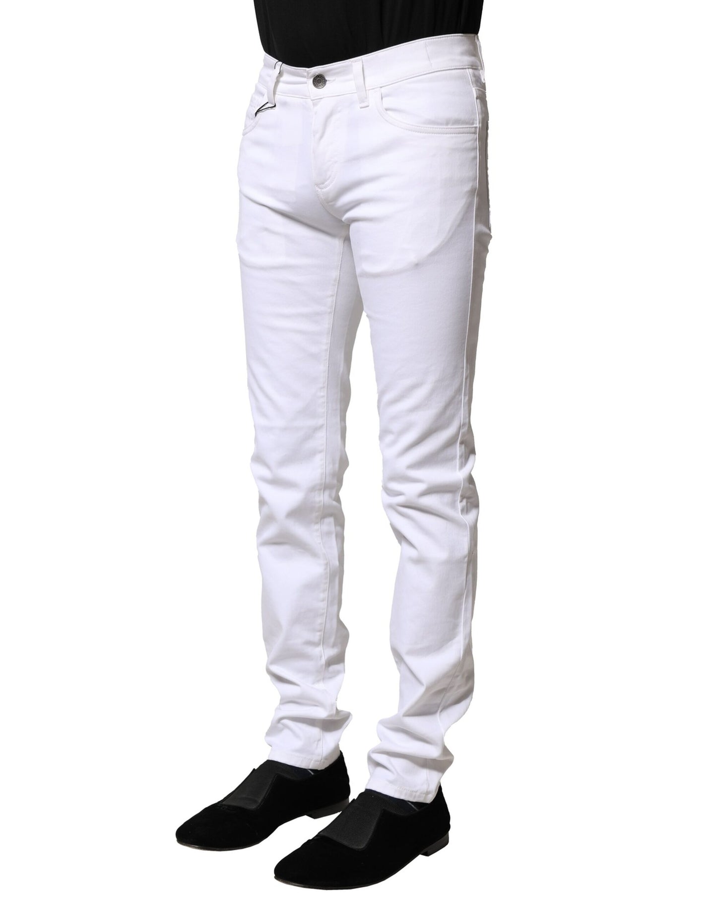 Dolce & Gabbana Vita Bomulls Skinny Herrjeans