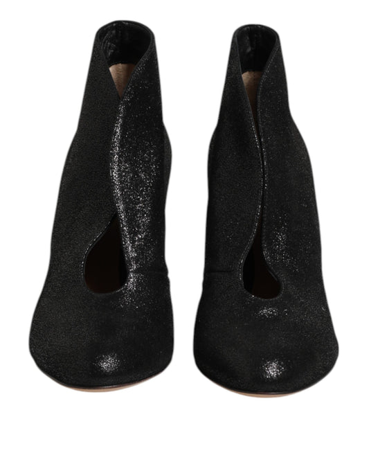 Gianvito Rossi Metallic Svarta Pumps Stilettklackar Skor