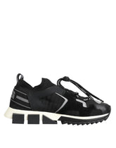 Dolce & Gabbana Svart Hvit Logo Sorrento Sneakers Sko