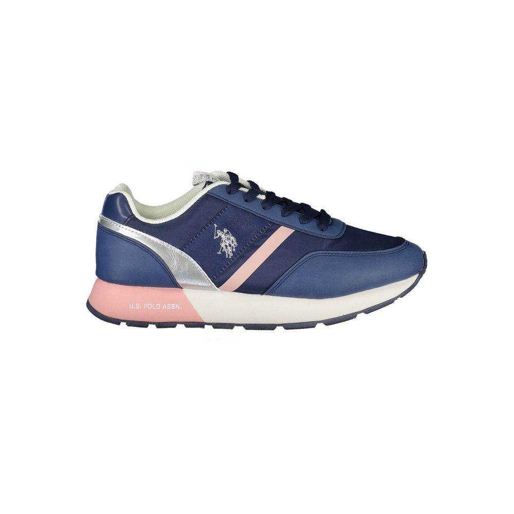 Blå nylonsneaker