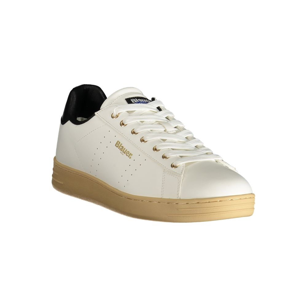 Vit polyestersneaker