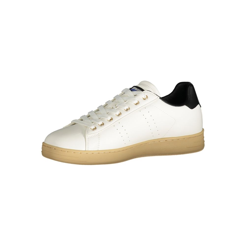 Vit polyestersneaker
