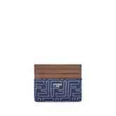 Fendi Blue Fabric Wallet