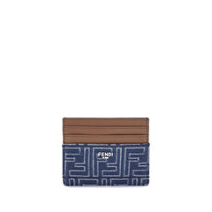 Fendi Blue Fabric Wallet