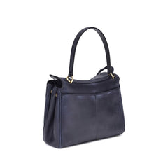 Balenciaga Blue Calf Leather Bos Taurus Shoulder Bag