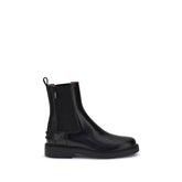 Tod's Black Calf Leather Bos Taurus Chelsea Boots