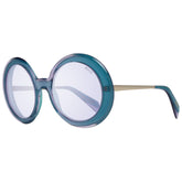Emilio Pucci Turquoise Metal & Plastic Sunglasses