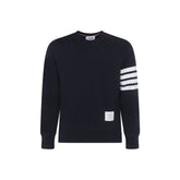Thom Browne Blue Cotton Sweatshirt