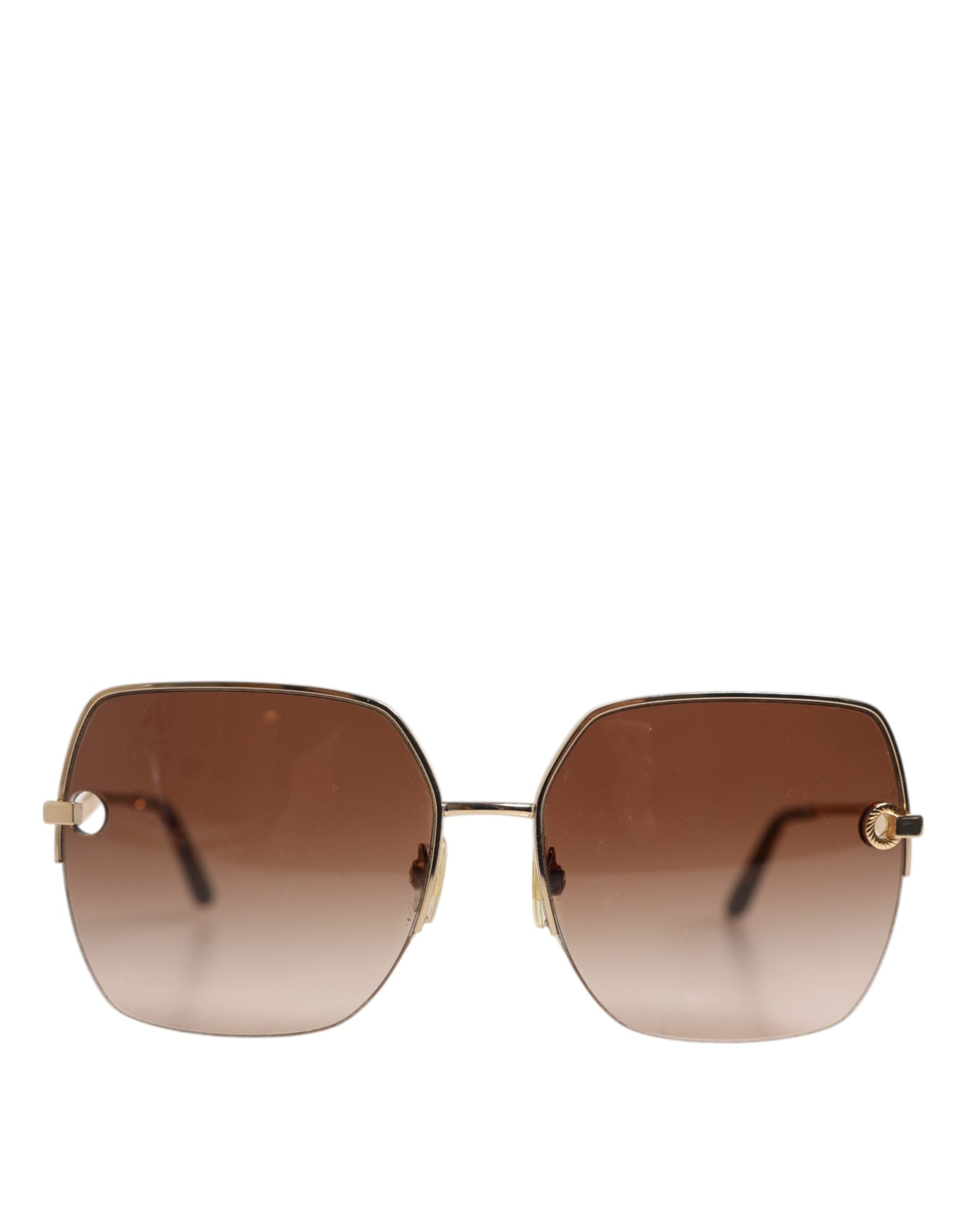 Gullbrune gradient firkantede DG2267 solbriller