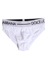 Dolce & Gabbana White Cotton Stretch Regular Brief Underwear