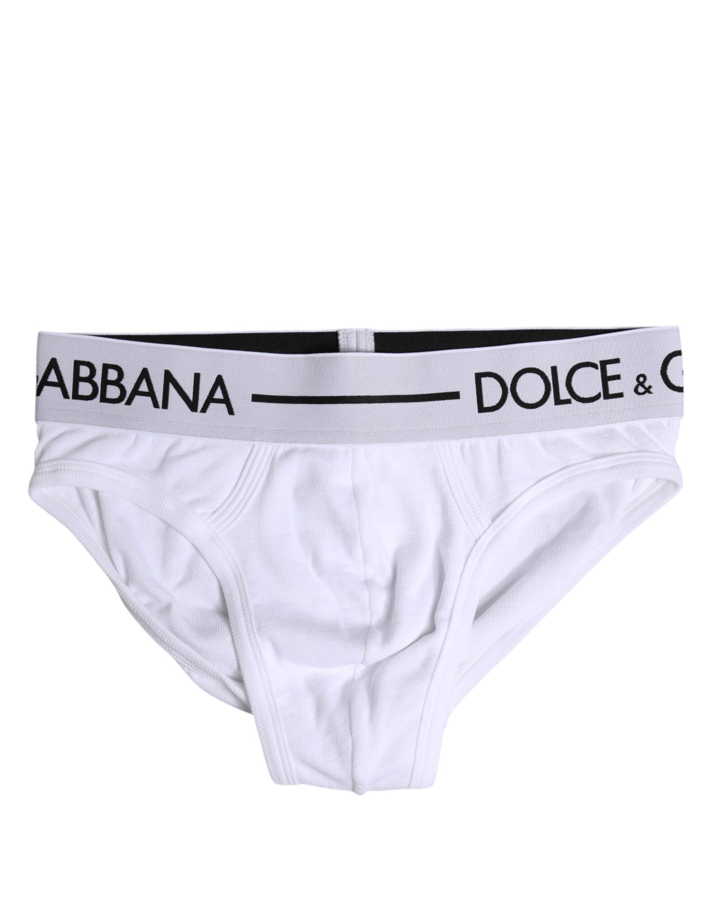 Dolce & Gabbana White Cotton Stretch Regular Brief Underwear