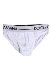 Dolce & Gabbana White Cotton Stretch Regular Brief Underwear