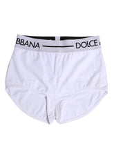 Dolce & Gabbana White Nylon Logo Waistband Boxer Brief Underwear