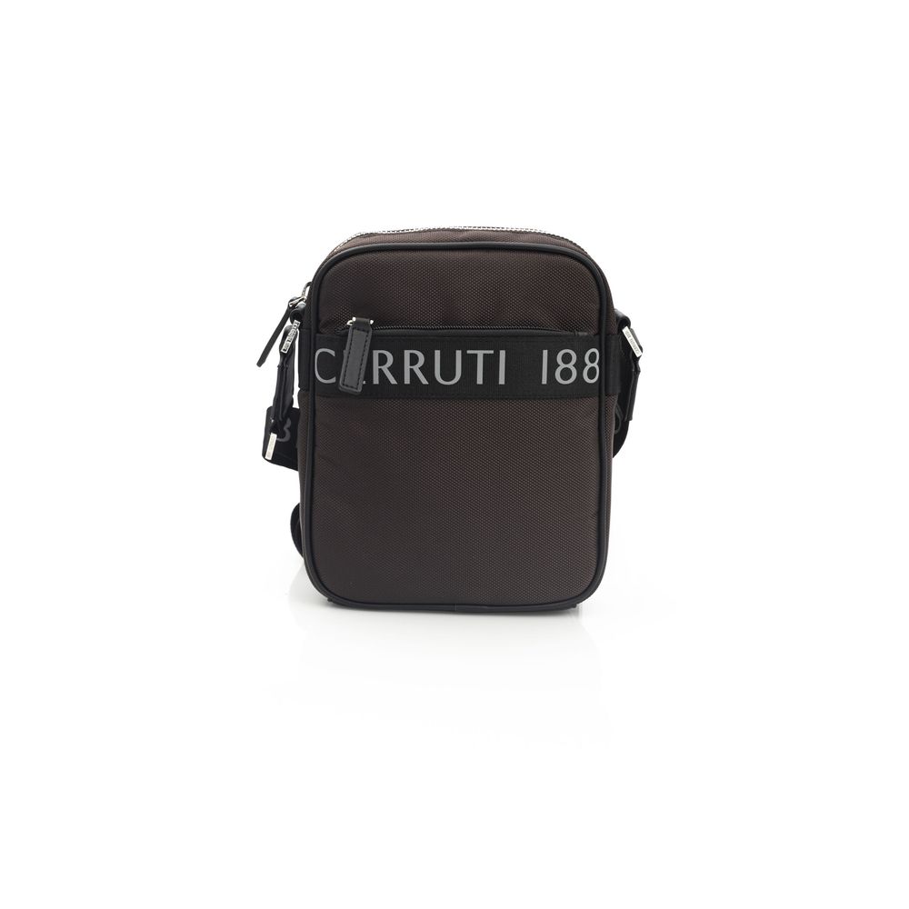 Brun crossbody-veske i skinn til dame