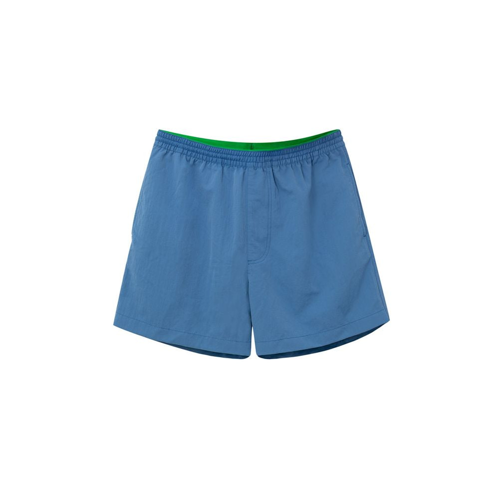 Blå polyamid badshorts