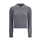 PINKO Gray Nylon Sweatshirt