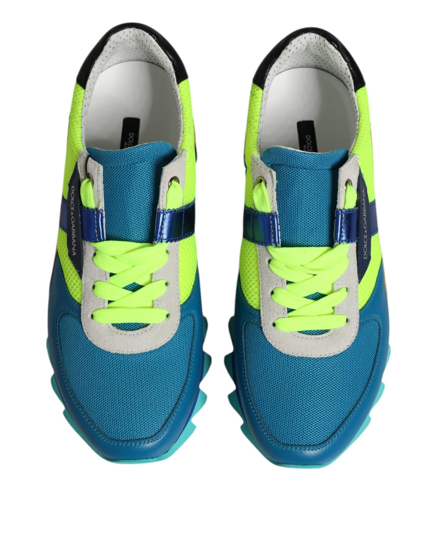 Dolce & Gabbana Låga Sneakers i Läder med Flerfärgade Färger