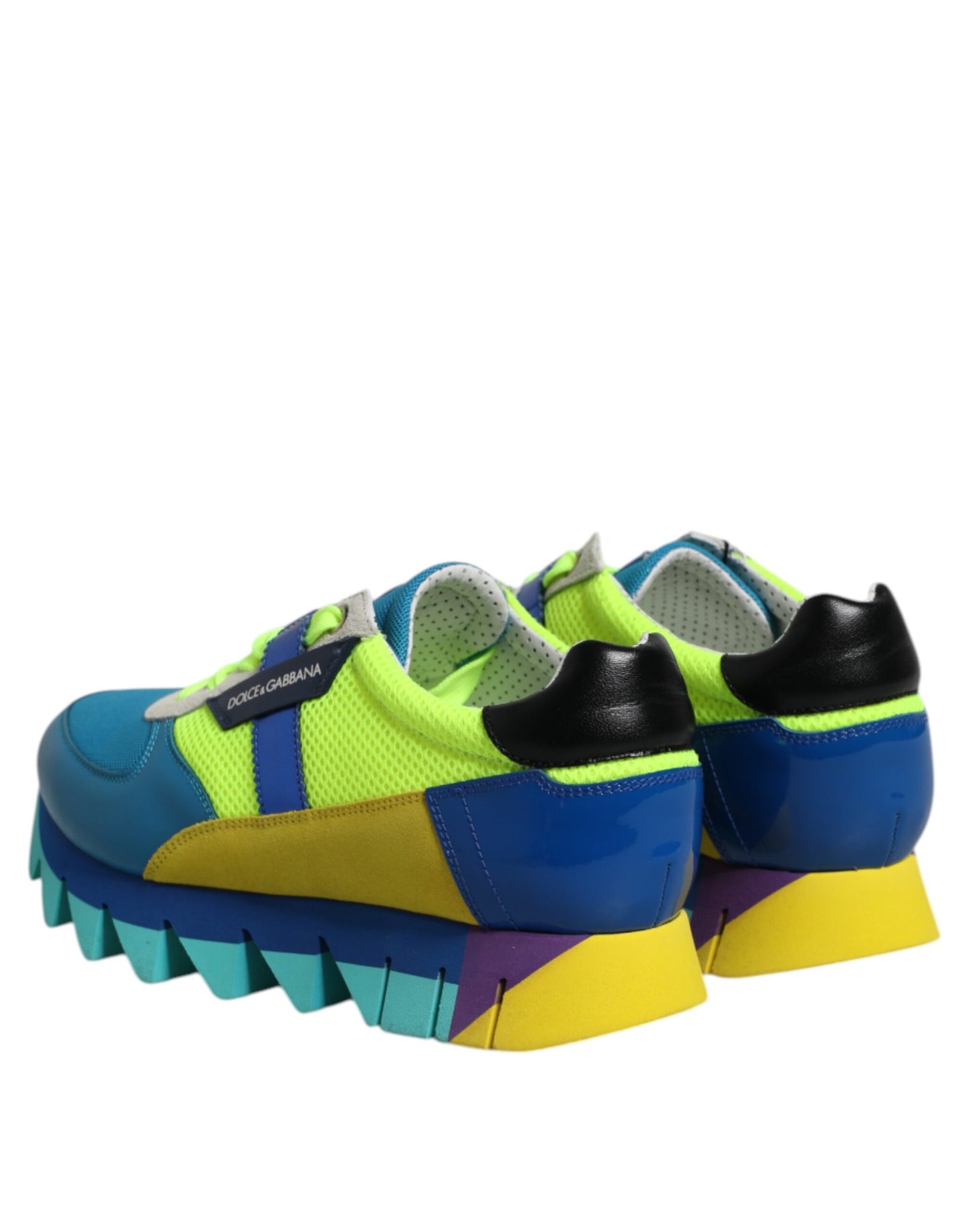 Dolce & Gabbana Låga Sneakers i Läder med Flerfärgade Färger