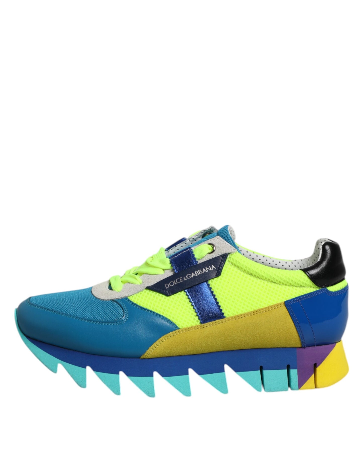 Dolce & Gabbana Låga Sneakers i Läder med Flerfärgade Färger