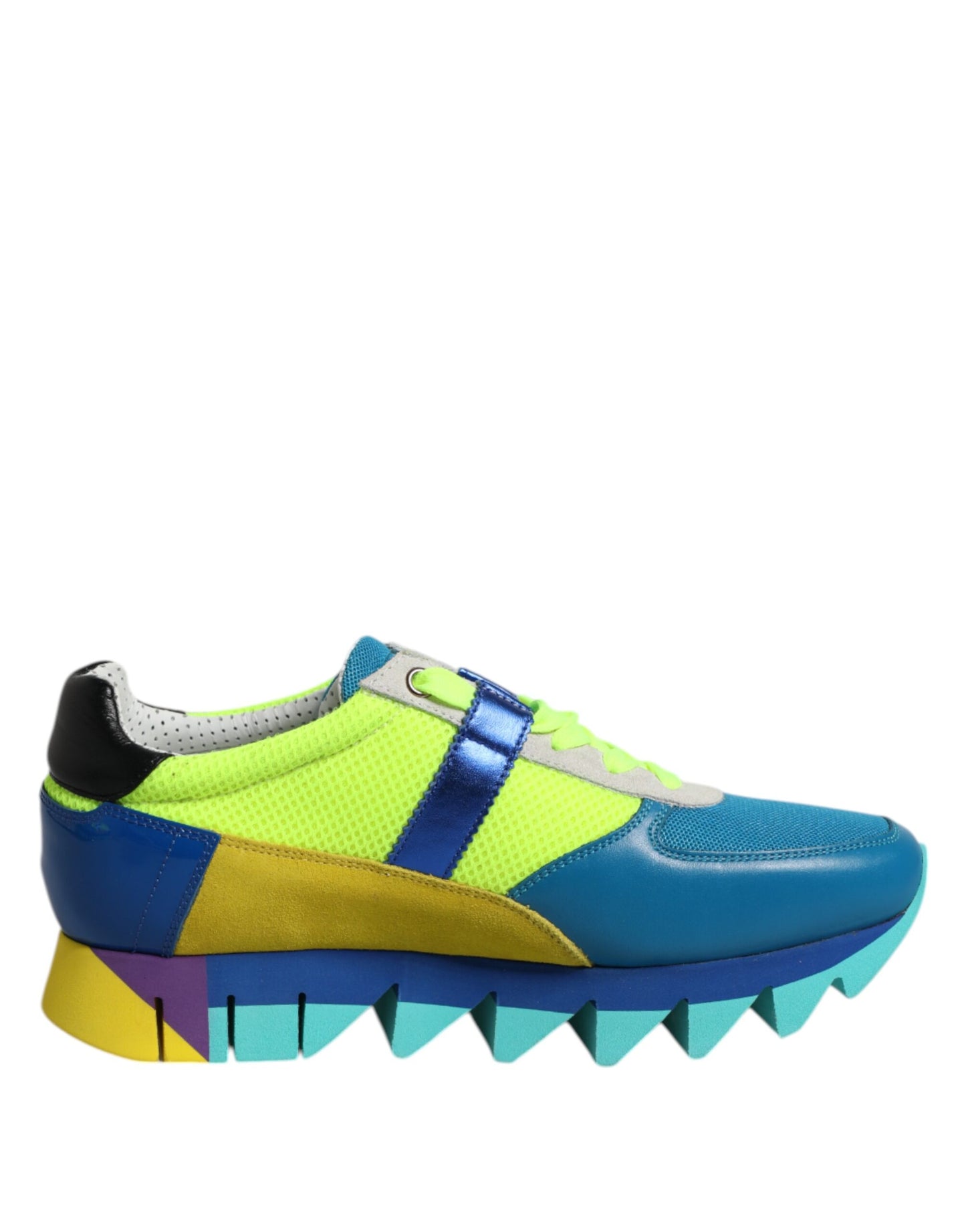 Dolce & Gabbana Låga Sneakers i Läder med Flerfärgade Färger