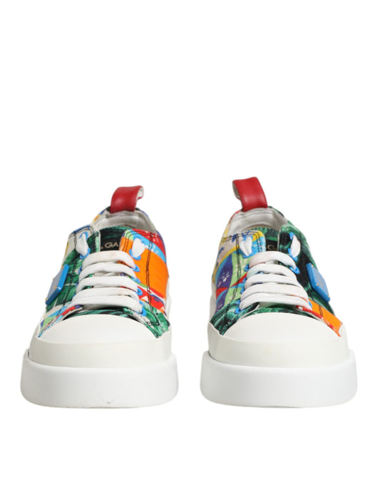 Dolce & Gabbana Låga Sneakers i Flerfärgad Patchwork
