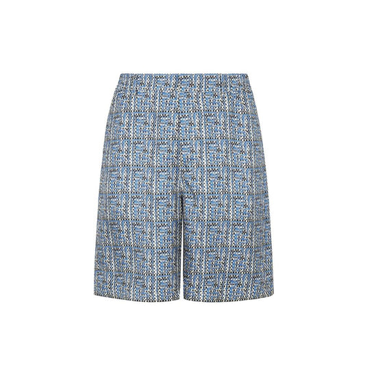 Fendi Mönstrade Sidenshorts