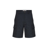 Valentino Blue Cotton Cargo Shorts