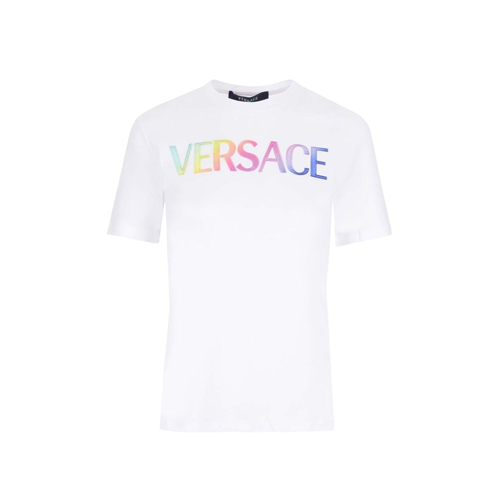 Versace bomullslogo-T-skjorte