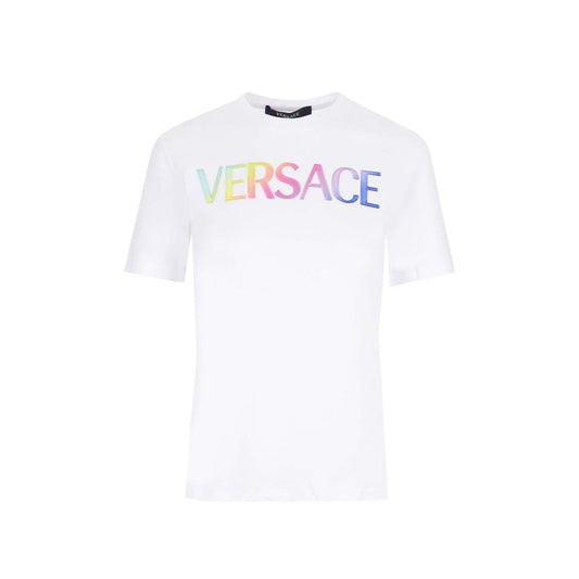 Versace bomullslogo-T-skjorte