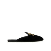 Miu Miu Logo Broderte Slip-On Mules