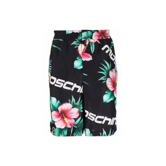 Moschino Couture Moschino blommiga sidenshorts
