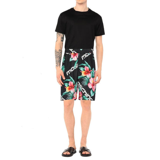 Moschino Couture Moschino blommiga sidenshorts